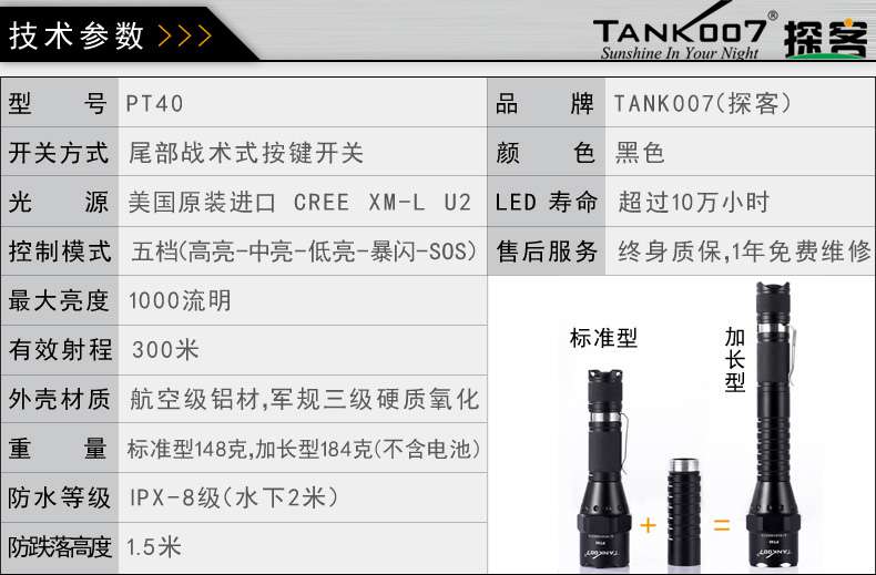 手電PT10，為戰(zhàn)術(shù)而生